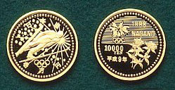 長野オリンピック冬季競技大会 純金